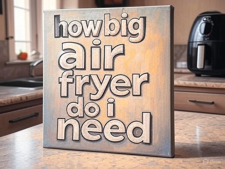 how big air fryer do i need