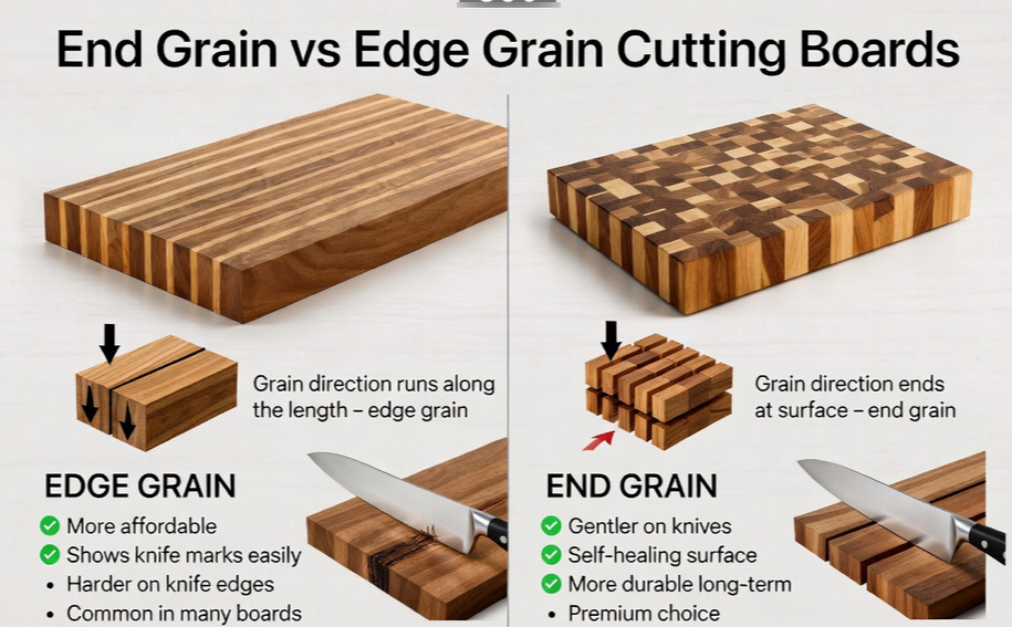 End Grain vs Edge Grain Cutting Boards