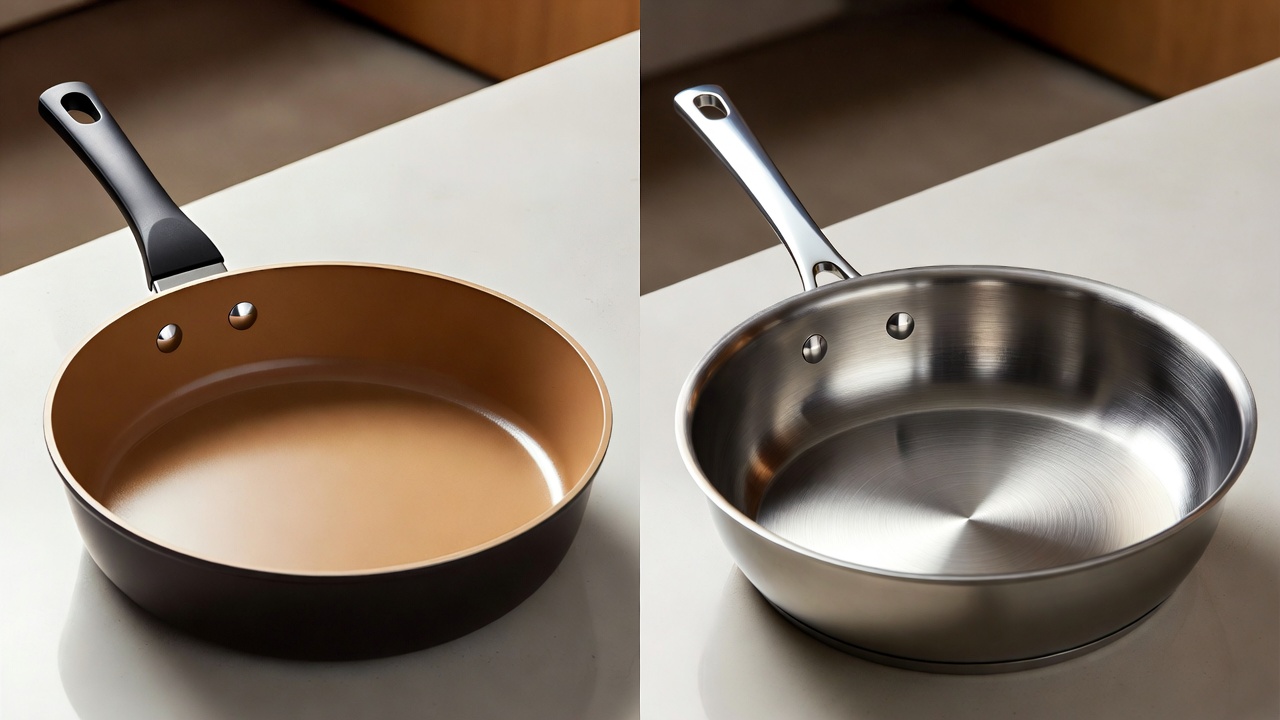 ceramic vs steel pans