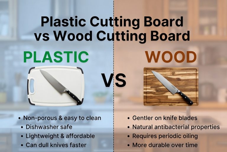 plastic cutting board vs wood cutting board