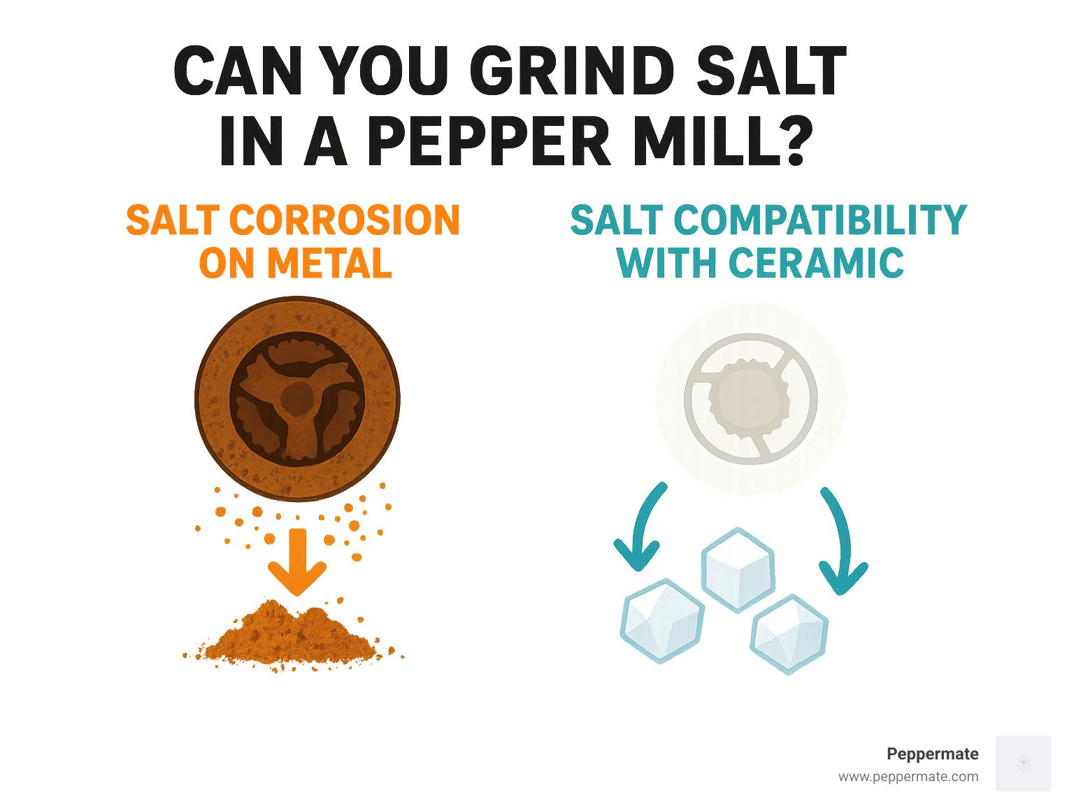 Can You Put Regular Salt In A Salt Grinder